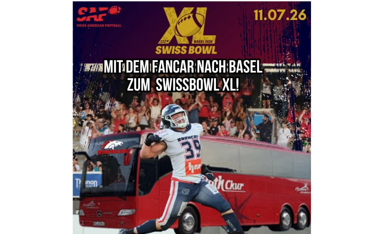 Broncos Fanbus zum Junior Bowl U19 und Swissbowl 2026