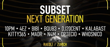 Event-Image for 'SUBSET: Next Generation'