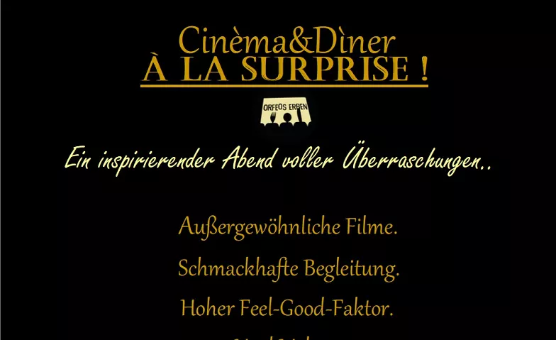 Event-Image for 'Cin&eacute;ma & Diner &agrave; la Surprise mit BBQ'