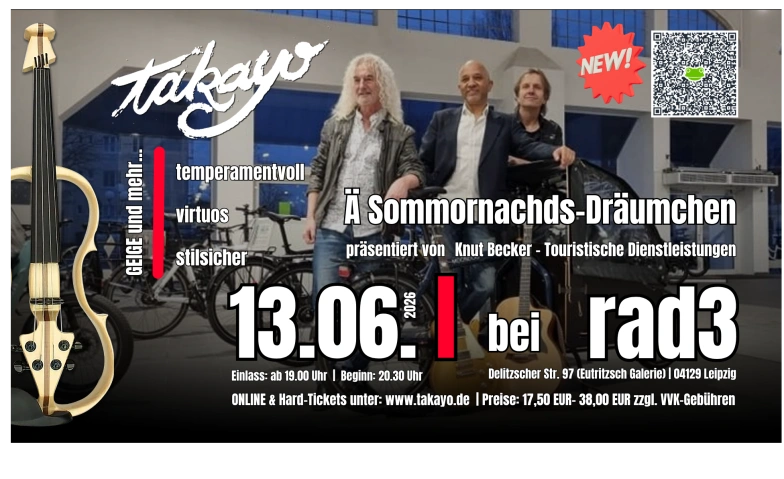 Event-Image for 'TAKAYO Geige und mehr...  &Auml; Sommornachds-Dr&auml;umchen'