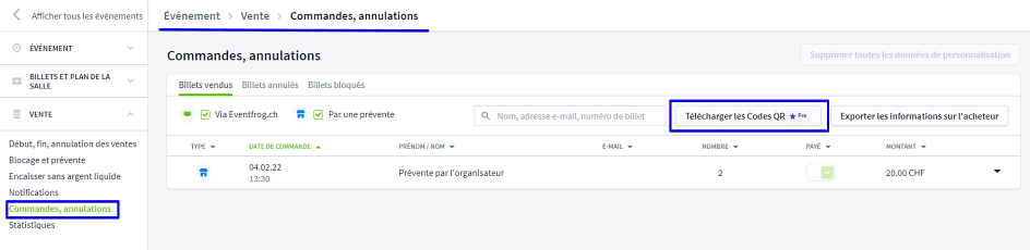 t&eacute;l&eacute;charger les codes QR IV