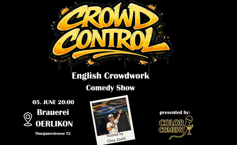 Event-Image for 'Crowd Control: Zurich's English Crowdwork Comedy Show'