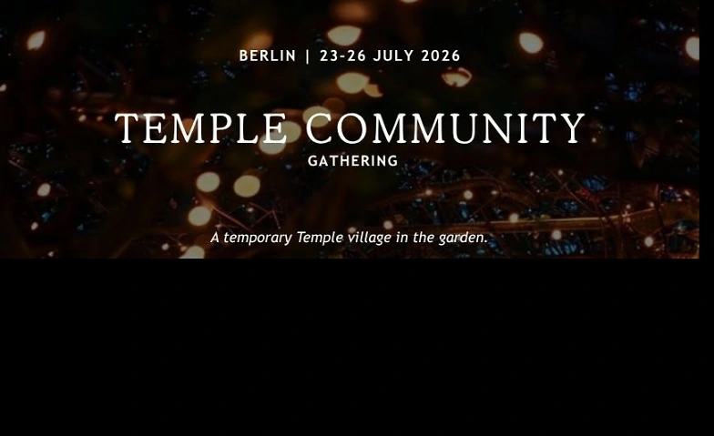 Temple community Gathering in thre secret Garden