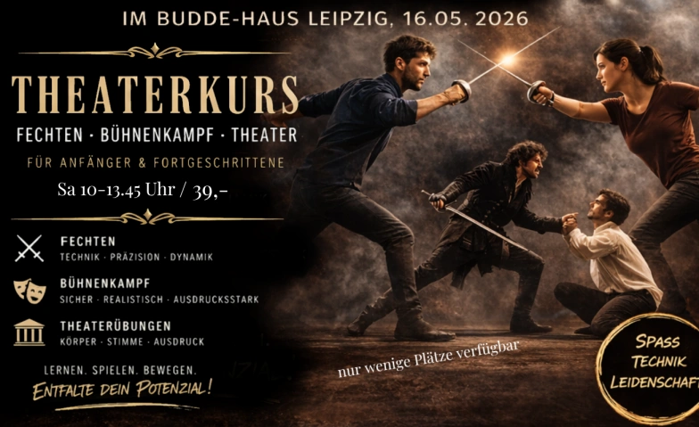 Theaterkurs: Bühnenkampf & Fechten im Budde-Haus Leipzig