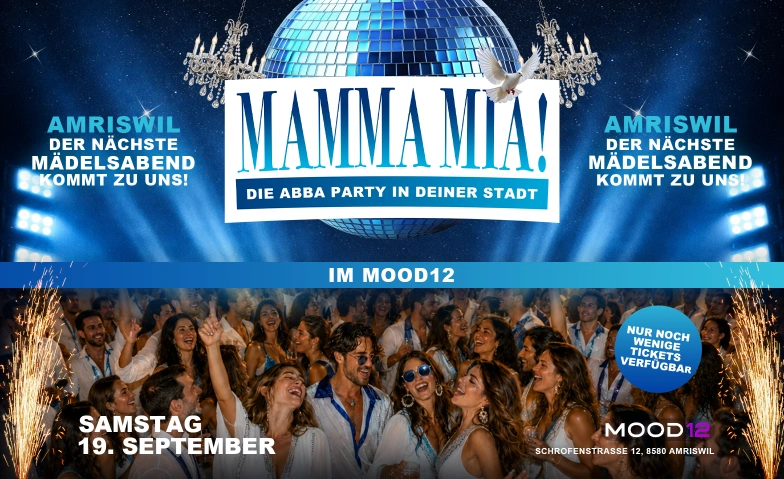 ABBA PARTY - MITSING KONZERT IM MOOD12 IN AMRISWIL Mood12, Schrofenstrasse 12, 8580 Amriswil Tickets