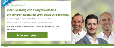 Event-Image for '46. Energie-Lunch: Mehr Leistung aus Energiesystemen'
