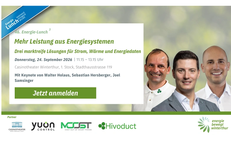 46. Energie-Lunch: Mehr Leistung aus Energiesystemen