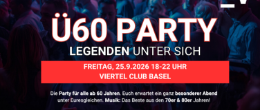 Event-Image for '&Uuml;60 PARTY &ndash; LEGENDEN UNTER SICH - Fr., 25.09.2026  18:00'