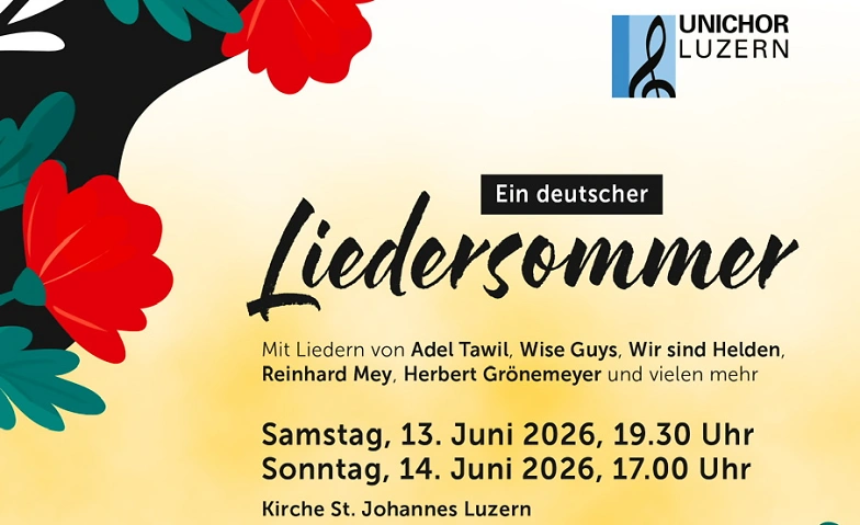 Konzert Unichor Luzern: Ein deutscher Liedersommer Tickets