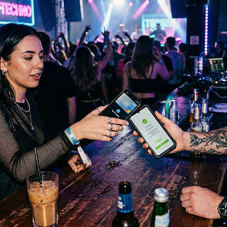 Cashless an der Bar