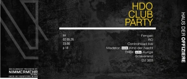 Event-Image for 'HdO Club Party - Presented by NIMMERMEHRSTORE - #85'