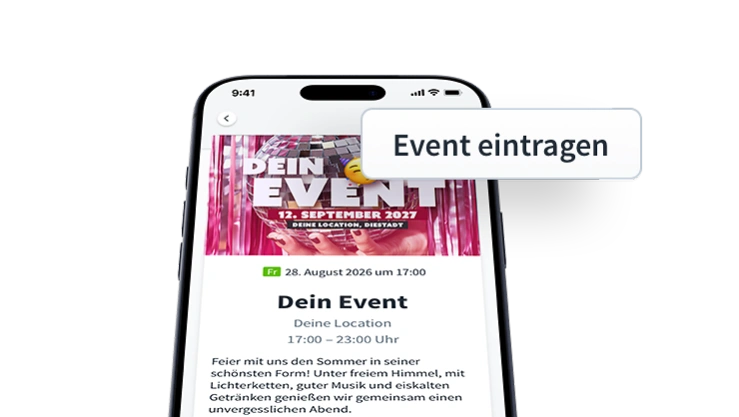 Event eintragen