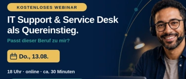 Event-Image for 'Kostenloses Info-Webinar: Passt die Weiterbildung IT-Support'