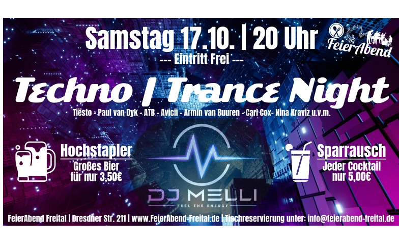 Event-Image for 'Techno  Trance Party mit DJ MELLI'