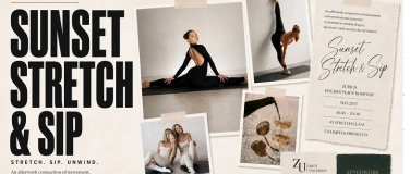 Event-Image for 'Sunset Stretch & SIP  Zurich Unfiltered x Powerflex'