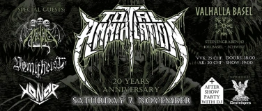 Event-Image for '20 Years Total Annihilation + Nihilo, Vomit heist & Xonor'