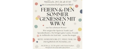 Event-Image for 'Feiere am 29.7. gemeinsam mit WiWa den Sommer!'