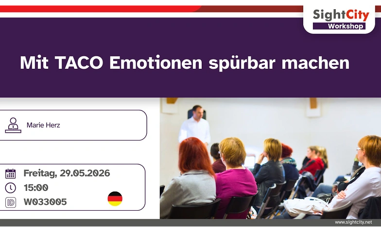 Mit TACO Emotionen sp&uuml;rbar machen Tickets