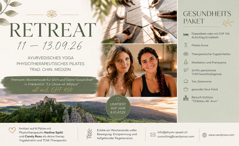 Yoga feat. Pilates Retreat (2.5h Fahrgemeinschaft ab Züri)