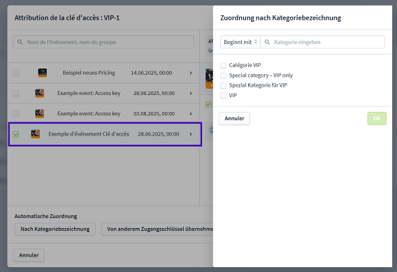 Zugangsschl&uuml;ssel 2025 CH FR 11