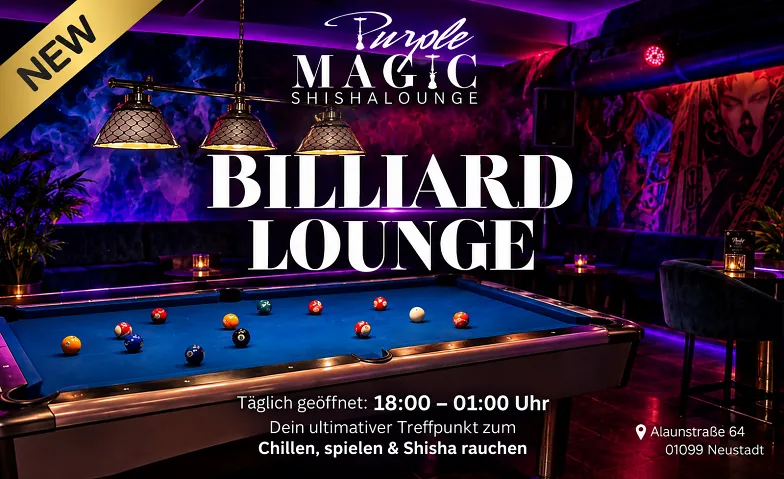 Event-Image for 'NEU IM PURPLE MAGIC &ndash; Billiad , Darts, Fun4Four'