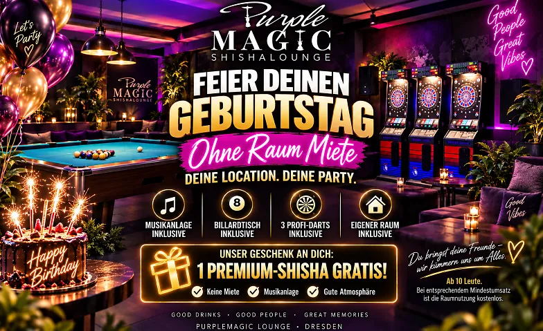 Event-Image for 'Deine Geburtstagsfeier bei uns'