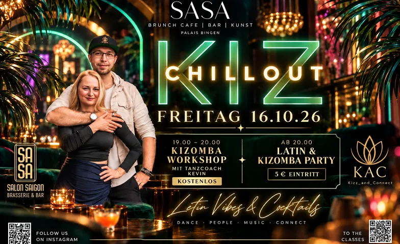 KIZOMBA WORKSHOP & PARTY @ SASA im Palais Bingen