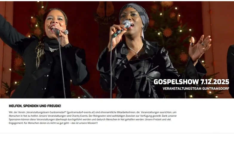 GOSPELSHOW GUNTRAMSDORF 2026, Concerts / Gospel, Am Kirchenpl. 1