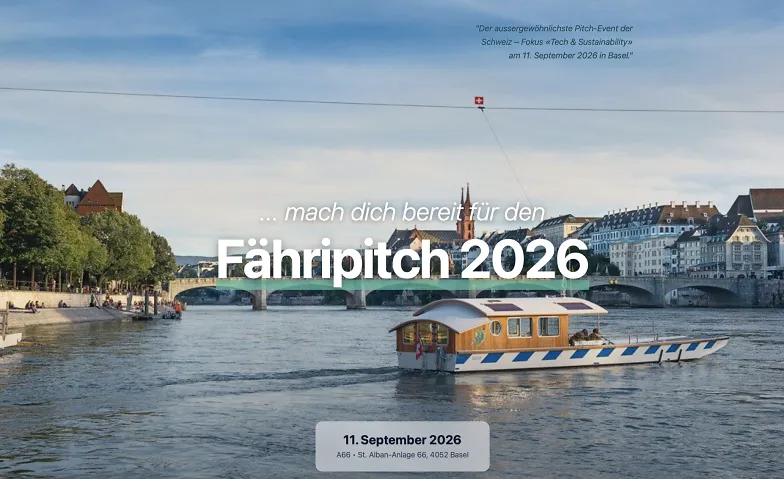 Fähripitch 2026 - Sustainability & Tech