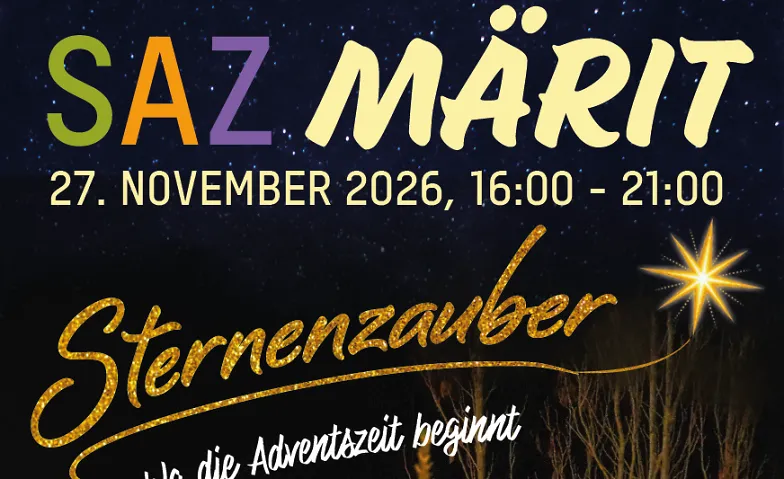 SAZ Märit 2026 – Sternenzauber, Marchés / Marché de Noël, SAZ Burgdorf