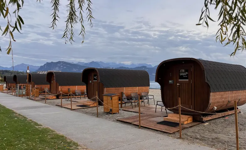 Panorama-Sauna, Kaltbaden & Entspannung im Lido Luzern, Santé & Spiritualité / Wellness, Badeanstalt Lido