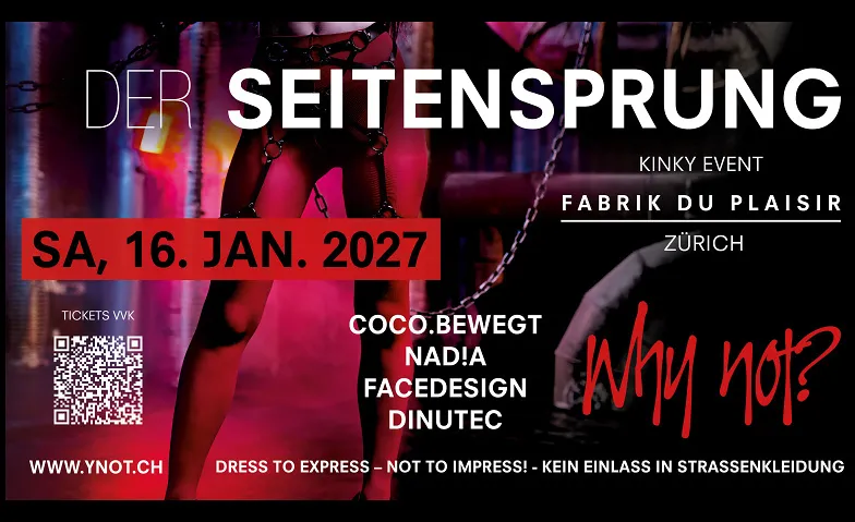 WHY NOT – DER SEITENSPRUNG, Soirées & Fêtes / House & Techno, Fabrik du Plaisir