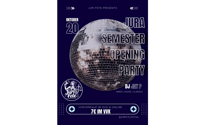Jura Semester Opening Party by Jurifete, Parties / Student Party, EinsB