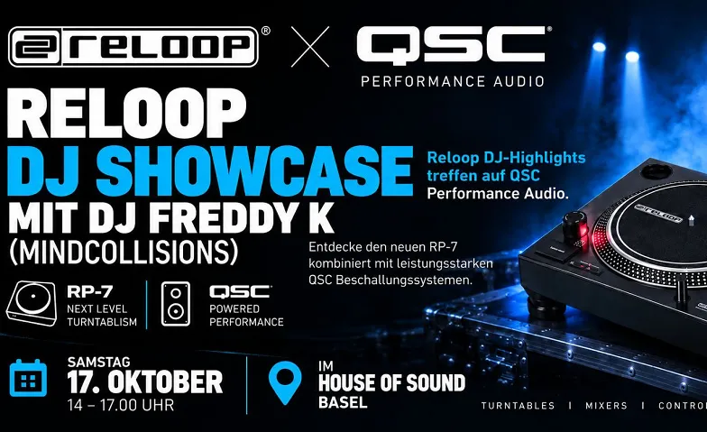 RELOOP x QSC – DJ SHOWCASE, Partys / Electronic / EDM, House of Sound