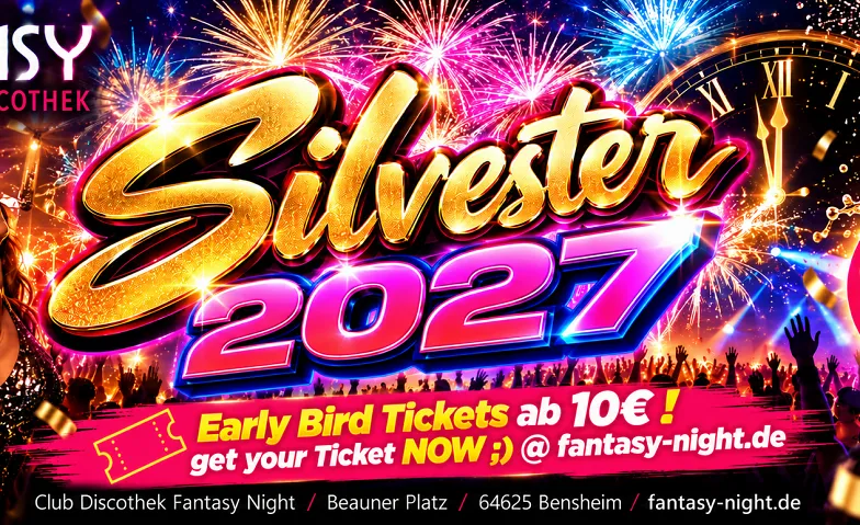 Silvester Dance 2027 **** Tanze mit uns ins Neujahr ****, Partys / Silvesterparty, Club Discothek Fantasy Night