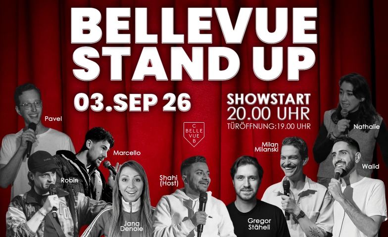 BELLEVUE STAND UP Club Bellevue, Freieckgasse 9, 8001 Zurich Billets