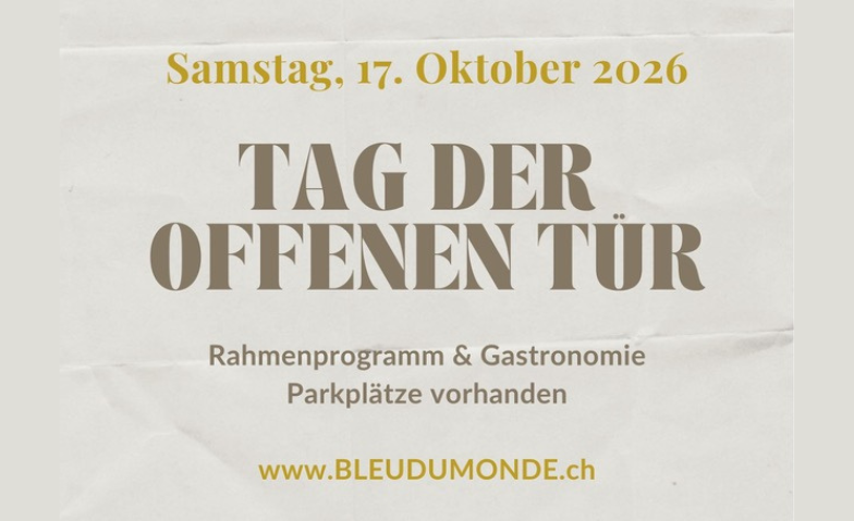 TAG DER OFFENEN TÜR - Bleu Du Monde