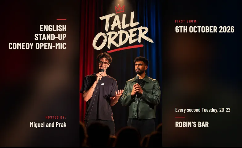 Event-Image for 'TALL ORDER: english stand-up comedy open mic'