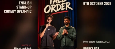 Event-Image for 'TALL ORDER:  english stand-up comedy open mic'