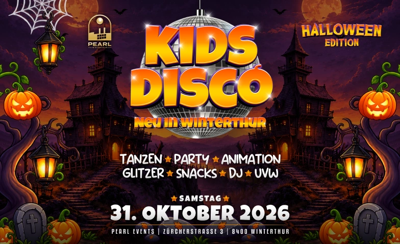 KIDS DISCO - HALLOWEEN EDITION @PEARL EVENT, WINTERTHUR, Kinderveranstaltungen / Kinderparty, Caribbean Pearl