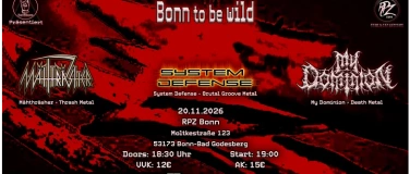 Event-Image for 'BONN TO BE WILD &ndash; METAL NIGHT 20.11.2026  RPZ Bonn &ndash; Rock &'