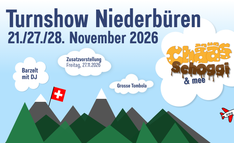Event-Image for 'Turnshow Niederb&uuml;ren - Ch&auml;&auml;s, Schoggi & mee'