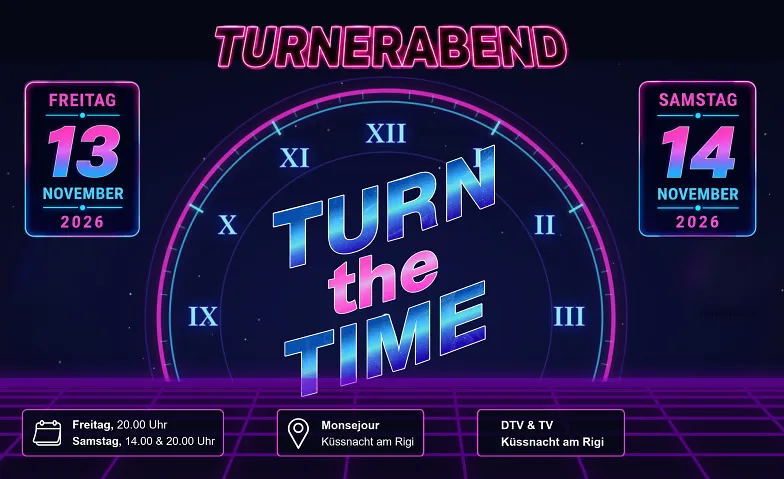 Event-Image for 'Turnerabend K&uuml;ssnacht - Turn the Time'