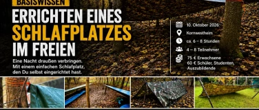 Event-Image for 'Basiswissen &ndash; Errichten eines Schlafplatzes im Freien'
