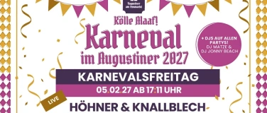 Event-Image for 'Karnevalsfreitag 2027 im Augustiner am Heumarkt'