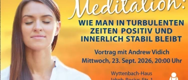 Event-Image for 'Wie man in turbulenten Zeiten Positiv & stabil bleibt'