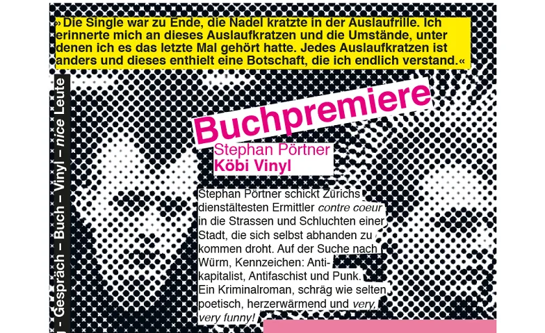 Buchpremiere «Köbi Vinyl» mit Stephan Pörtner