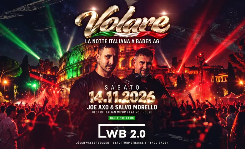 Volare - LA NOTTE ITALIANA A BADEN AG, Soirées & Fêtes / Latino, salsa & bachata, LWB Löschwasserbecken Baden