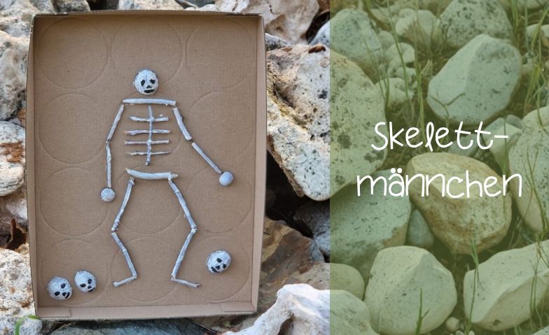 Skelettmännchen zu Halloween