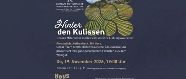 Event-Image for 'Winzer des Monats: Roman Rutishauser, Hinter den Kulissen'